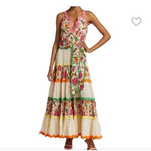 FARM Rio Toucan's Garden Sleeveless Maxi Dress Sz. Small